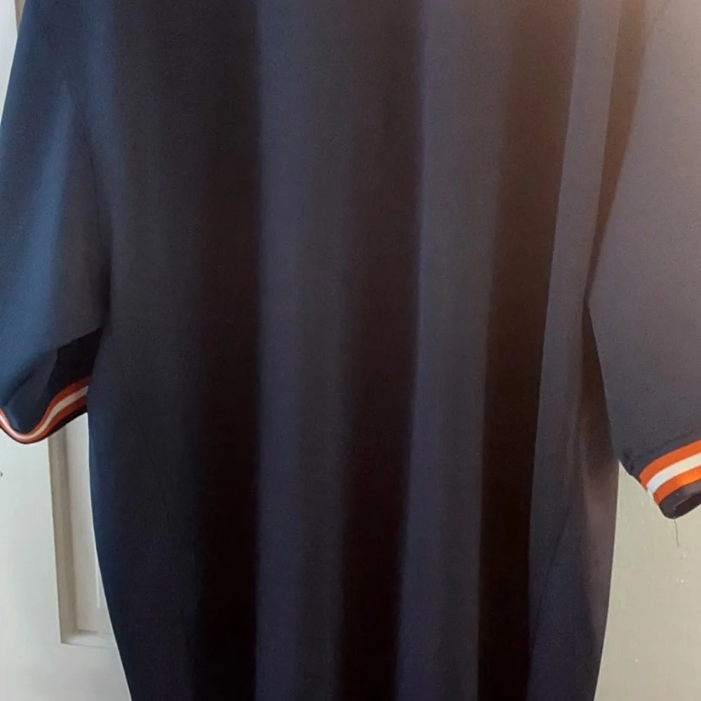 Nike Michigan Navy and Yellow Button-Up Jersey